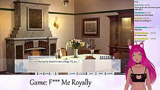 vtuber lewdneko plays f me royally part 1 with hentai kissing