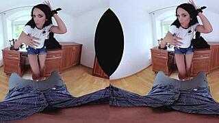 Spanish latina rides with shaved pussy