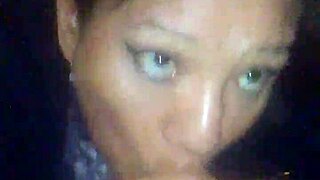 Wife cheats by sucking cock and swallowing cum intensely