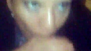 Wife cheats by sucking cock and swallowing cum intensely