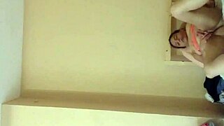 Ginger paris masturbates dirty in neon orange lingerie