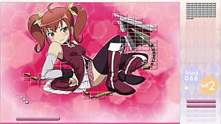 Kurusu Kanako strips in Arkanoid game