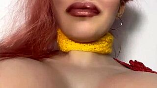 Kiss my lips for ultimate domination thrill