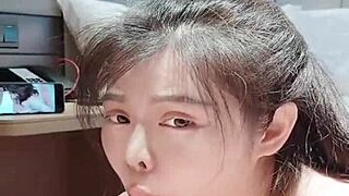 Extreme Deepthroat Blowjob with Gagging, Choking, and Spitting