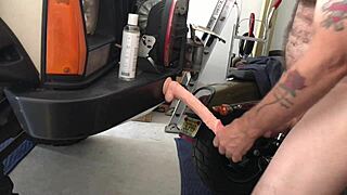 Intense Gay Solo Dildo Thrusting And Fucking