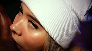 Blonde Beauty Shows Off Her Pro Cock-Sucking Skills