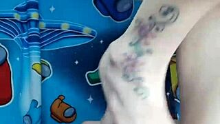 nastya fox sits on twine, fucks himself with unicorn slide, clips clitoris and nipples, misses home sex.