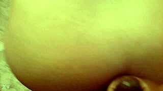 Black Top Cums On White Bottom's Ass