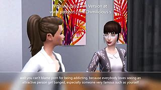 Babe tries porn with handjob and blowjob to orgasm