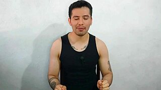 the young twink sucks the uncle's monster cock and swallows