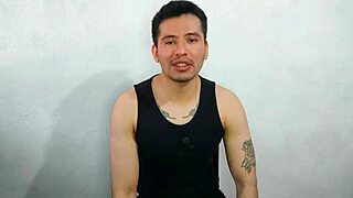 the young twink sucks the uncle's monster cock and swallows