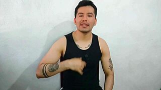 the young twink sucks the uncle's monster cock and swallows