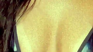 Delicia's first time at 19, exploring her natural tits and pussy