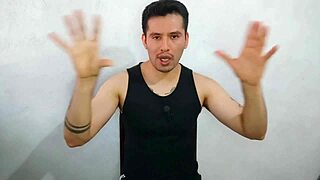 the young twink sucks the uncle's monster cock and swallows