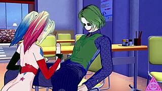 Harley Quinn Hentai Videos with Blowjob Handjob and Cumshot Gameplay