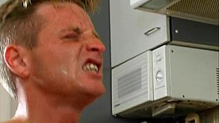 Couple Gets Fucked Hard in Kitchen by Husband!