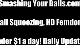 i will crush your little balls to dust in femdom humiliation bdsm