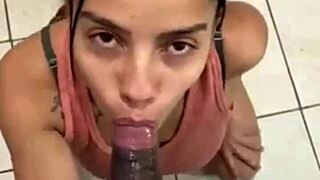 Mature indian woman gives best blowjob to amateur guy in interracial oral session leading to orgasm