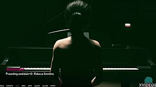 I-I got all shiny and wet in AOA Academy with Rebecca, roleplaying as a petite teen babe.