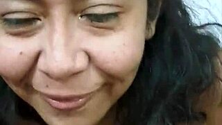 Seguidor wins and jumps on latina wife for close-up action