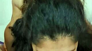 Seguidor wins and jumps on latina wife for close-up action