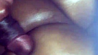 Ebony Bubble Butt Receives Soft Ass Play