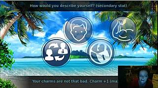 On holiday island, I can't stop staring at the redhead's huge tits and horny body.