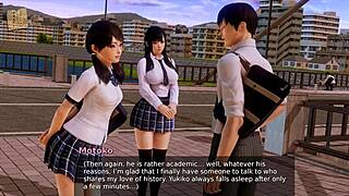 Academy 165 in hentai anime game adventure