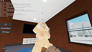 Unbelievable! Amateur first-timer takes on big black cock in Roblox porn 11 action!