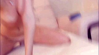 Hey, check this perfect body brunette sliding a dildo deep inside