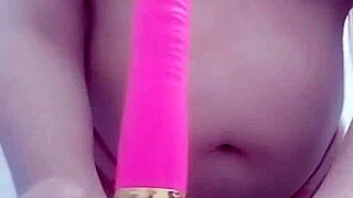 Sexy milf mom playing with her toy