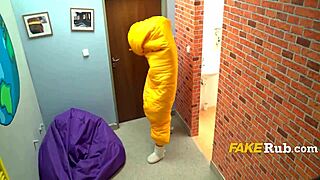 Christmas surprise got stuck, turned into wild fun