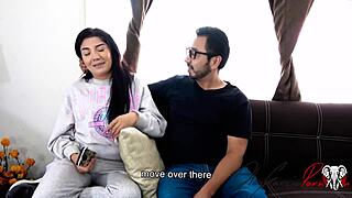 Wow! Convincing Latina neighbor for sex with monster cock in Spanish porno!