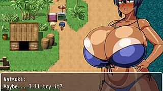 hey, wanna see tanned natsuki in hentai game ep 8 with hot oil massage?