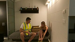 Annika's Heart Races as She Greets the Courier in Her Bathrobe