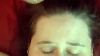 Amateur Craves Her Face Soaked in Hot Cum Load