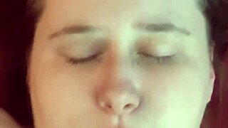 Amateur Craves Her Face Soaked in Hot Cum Load