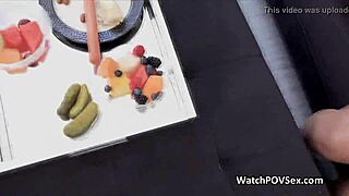 spicy curvy latina gf works on bf's needs