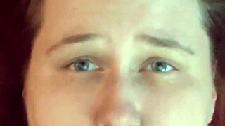 Amateur Craves Her Face Soaked in Hot Cum Load