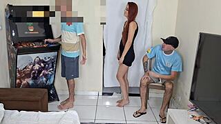 Wife cheats behind husband's back with best friend. Husband watches in disbelief.