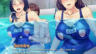 Netorious neighbor cums hard for their wives in all anime sex scenes part two.