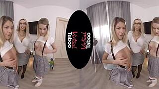 Blonde's Big Tits and Ass Discipline