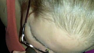 Does the husband watch his wife swallow that big black cock in interracial action?