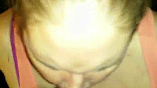 Does the husband watch his wife swallow that big black cock in interracial action?