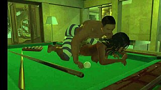 Oh, Look at Them Playing Wildly on the Pool Table!