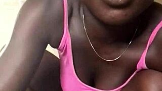 Crazy Ebony Bitch Enjoying Food While Giving Wild Life Lessons