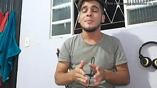 Flakael tries gay porn with a guy