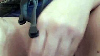 Wow, lonely girl caresses her wet pussy straight to orgasm!