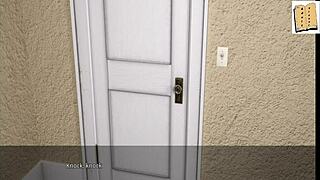 blonde cheerleaders with big tits welcome john in 3d game