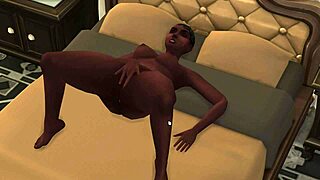 Ebony Demi Rubs One Out In Black Cartoon